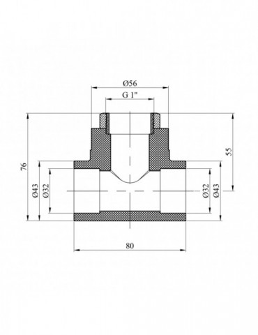 Трійник PPR GrandiTherm 32х1" РВ | купити | SilverGoose.com.ua.com.ua