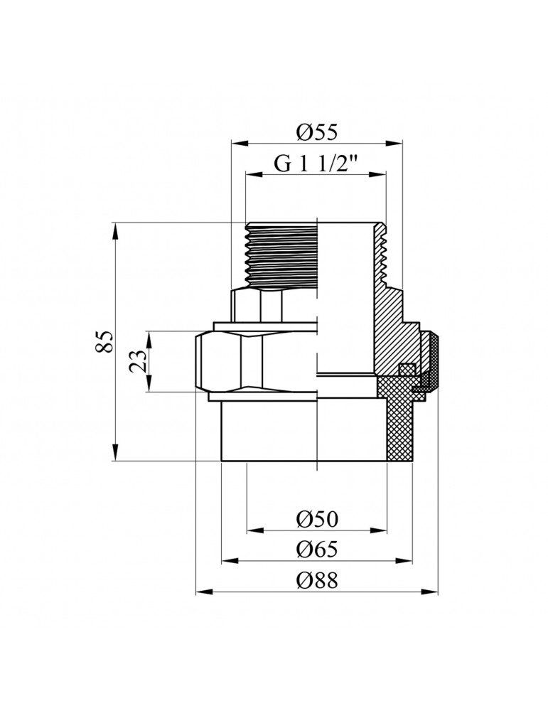 Американка PPR GrandiTherm 50х1 1/2" РЗ | купити | SilverGoose.com.ua.com.ua