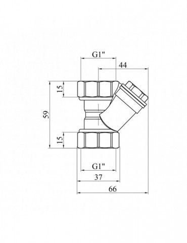 Фільтр грубого очищення STA (DN) 25 латунний | купити | SilverGoose.com.ua.com.ua