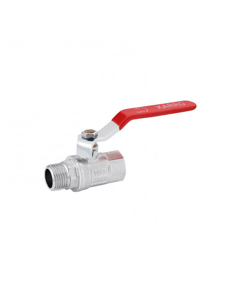 Кран кульовий Karro "Standart+" 1/2" ВЗ PN40 ручка | купити | SilverGoose.com.ua.com.ua