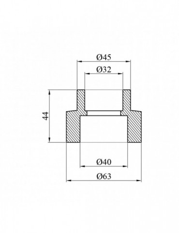 Муфта редукційна PPR GrandiTherm 40х32 мм | купити | SilverGoose.com.ua.com.ua