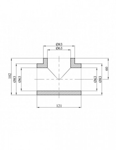 Трійник PPR GrandiTherm 63 мм | купити | SilverGoose.com.ua.com.ua
