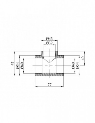 Трійник перехідний PPR GrandiTherm 40х32х40 мм | купити | SilverGoose.com.ua.com.ua