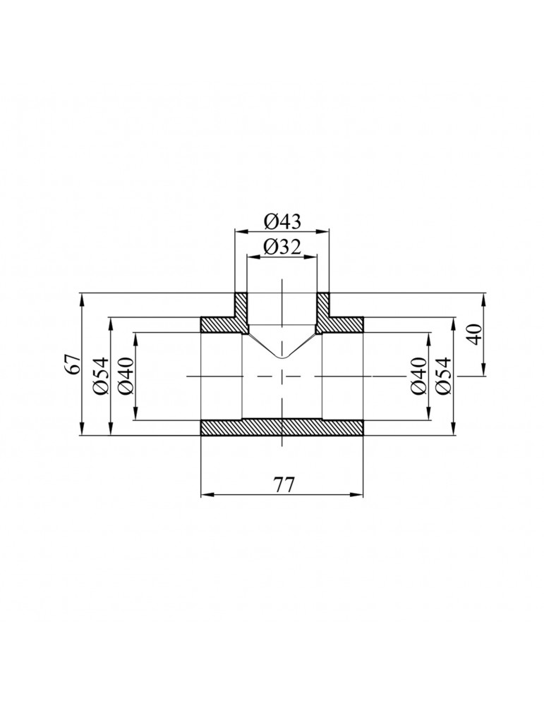 Трійник перехідний PPR GrandiTherm 40х32х40 мм | купити | SilverGoose.com.ua.com.ua