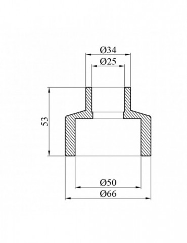 Муфта редукційна PPR GrandiTherm 50х25 мм | купити | SilverGoose.com.ua.com.ua