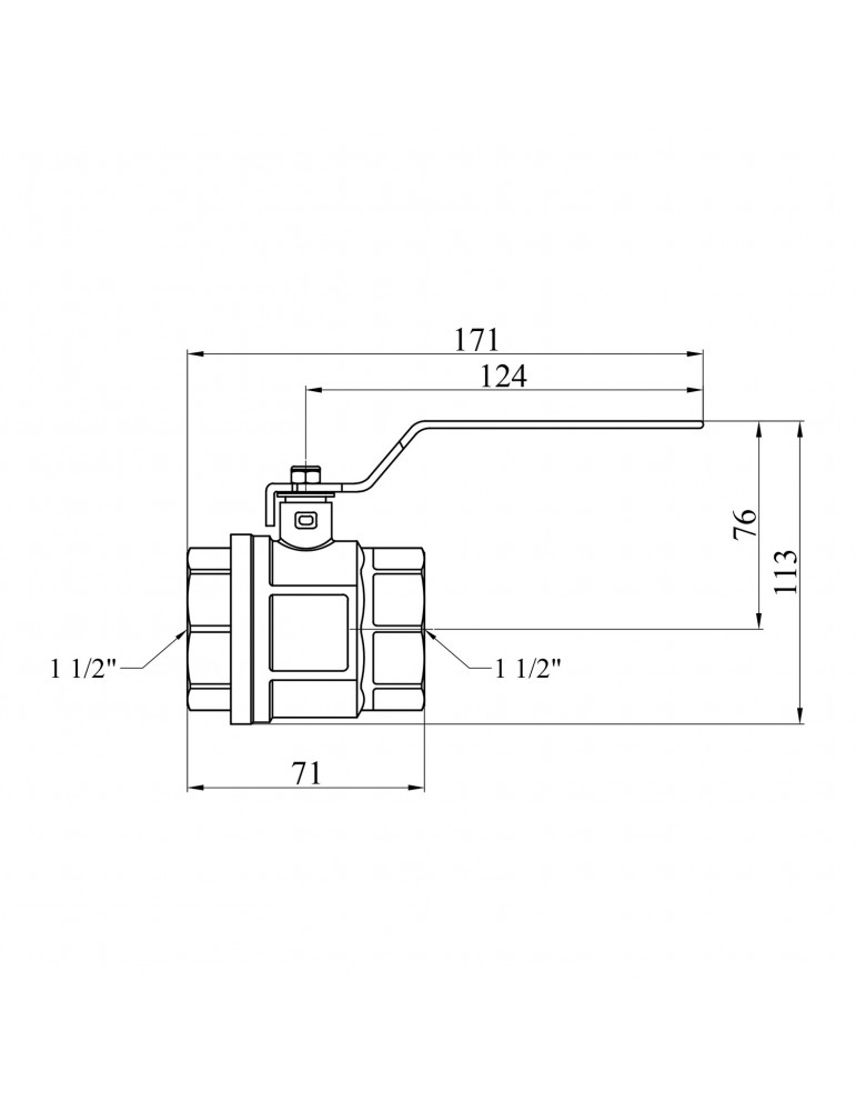 Кран кульовий STA (DN) 40 ВВ PN30 ручка, латунь | купити | SilverGoose.com.ua.com.ua