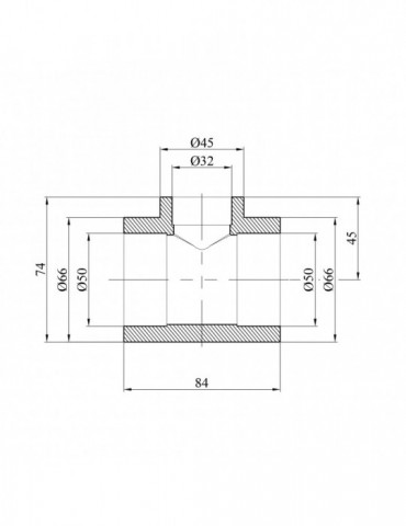 Трійник перехідний PPR GrandiTherm 50х32х50 мм | купити | SilverGoose.com.ua.com.ua