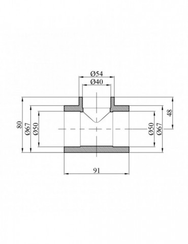 Трійник перехідний PPR GrandiTherm 50х40х50 мм | купити | SilverGoose.com.ua.com.ua