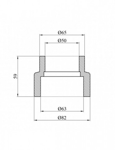Муфта редукційна PPR GrandiTherm 63х50 мм | купити | SilverGoose.com.ua.com.ua