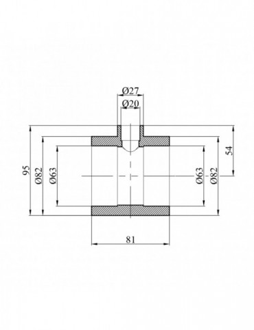 Трійник перехідний PPR GrandiTherm 63х20х63 мм | купити | SilverGoose.com.ua.com.ua