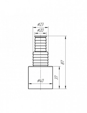 Адаптер ANIplast для підключення зливу пральної машини 40 мм М160EU | купити | SilverGoose.com.ua.com.ua