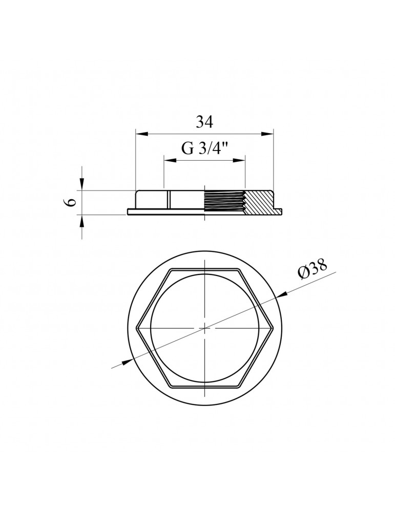 Контргайка STA "Premium" 3/4" нікель | купити | SilverGoose.com.ua.com.ua
