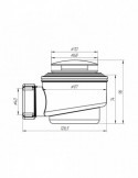 Сифон для душового піддона ANIplast 1 1/2"х50/60 мм з системою Сlick-Сlack E410CLGSEU | купити | SilverGoose.com.ua.com.ua