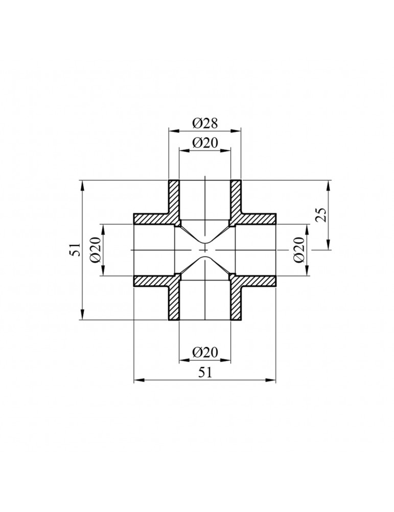 Хрестовина PPR GrandiTherm 20 мм | купити | SilverGoose.com.ua.com.ua