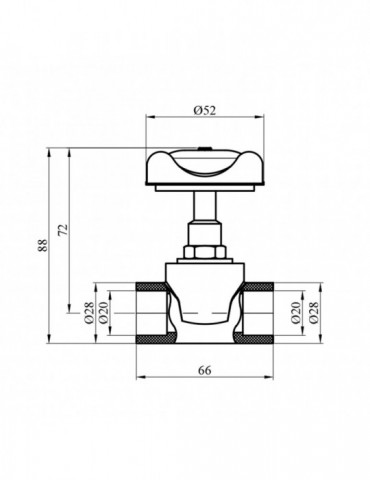 Вентиль прямотічний PPR GrandiTherm 20 мм | купити | SilverGoose.com.ua.com.ua