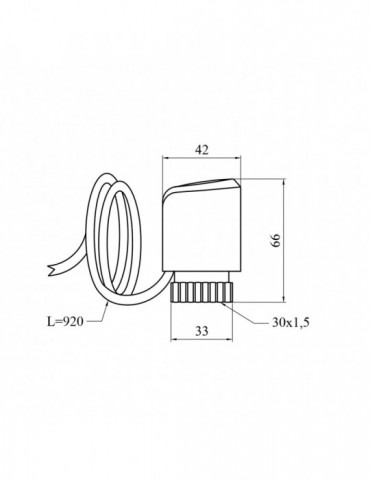 Термоголовка Karro (сервопривід) KR-1038 | купити | SilverGoose.com.ua.com.ua