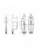 Наливний клапан для бачка унітаза ANIplast з нижнім підведенням 1/2" WC6550MEU | купити | SilverGoose.com.ua.com.ua