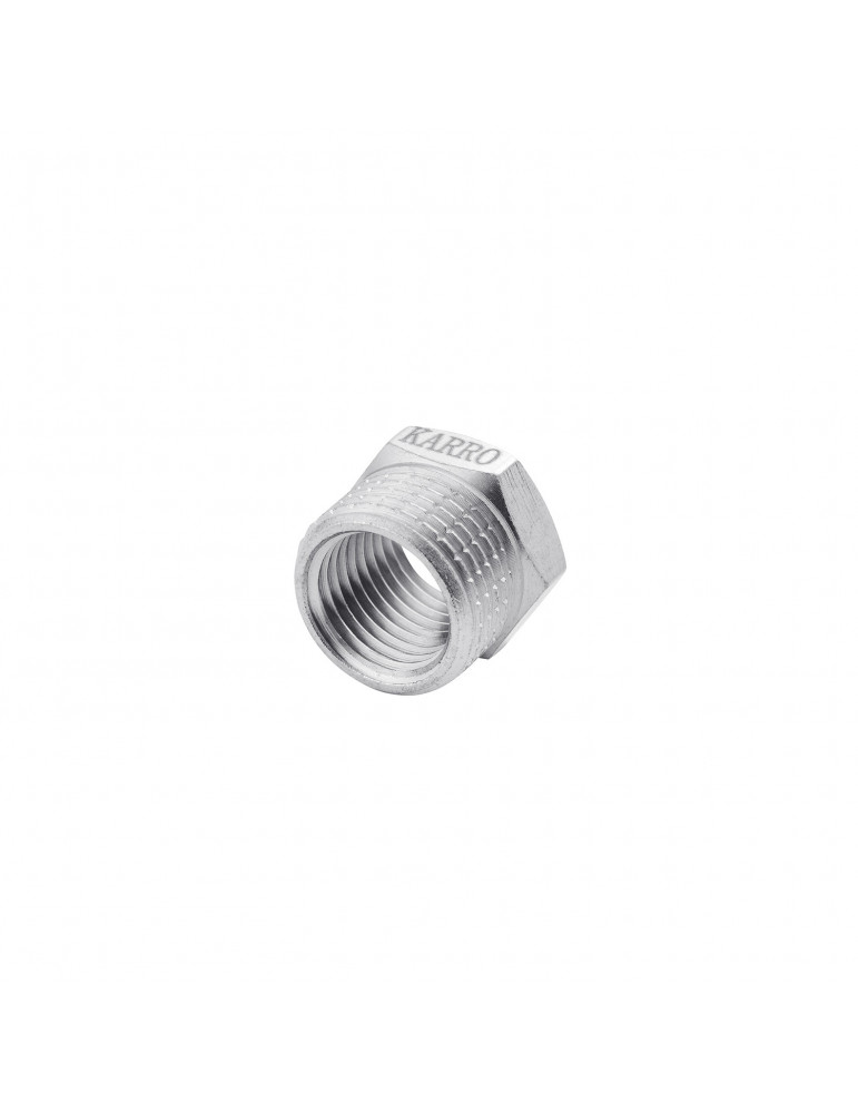Футорка Karro 3/8"х1/4" ЗВ нікельована | купити | SilverGoose.com.ua.com.ua