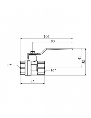 Кран кульовий STA (DN) 15 ВВ PN30 ручка, нікель | купити | SilverGoose.com.ua.com.ua