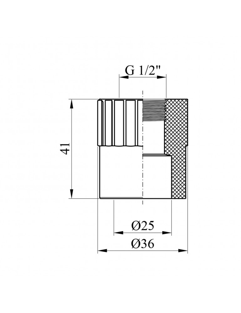 Муфта PPR Rozma 25x1/2" РВ | купити | SilverGoose.com.ua.com.ua