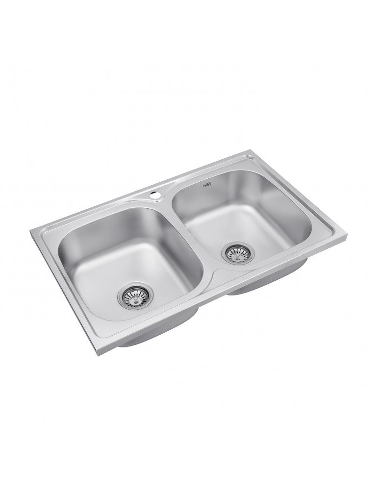 Кухонна мийка накладна Kroner KRP Satin - 5080Z (0.8 мм) | купити | SilverGoose.com.ua.com.ua