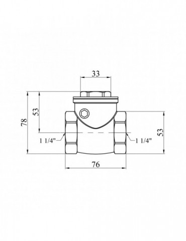Пелюстковий клапан Karro 1 1/4" KR-107 | купити | SilverGoose.com.ua.com.ua