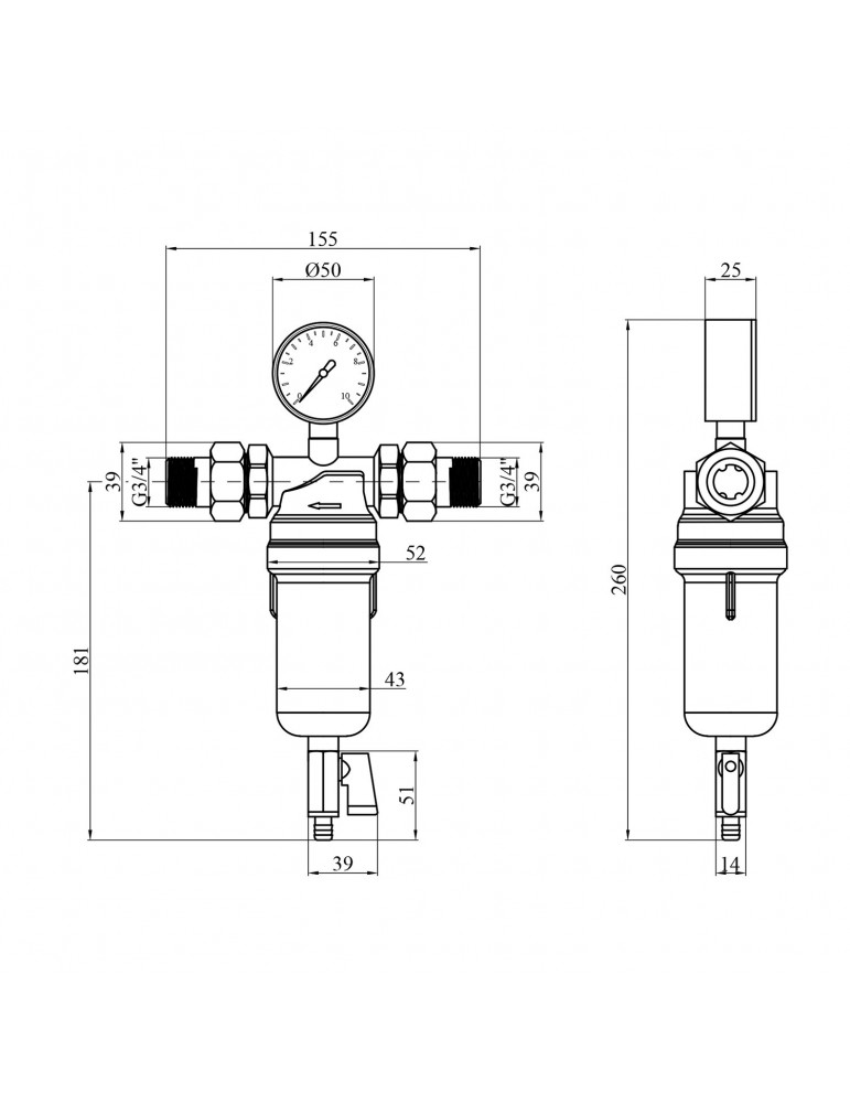 Фільтр самоочисний Karro "Super" 3/4" KR-88043 | купити | SilverGoose.com.ua.com.ua