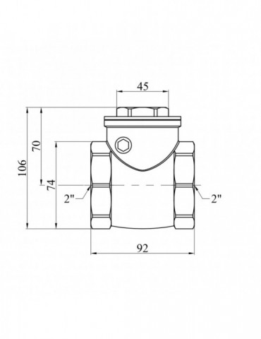 Пелюстковий клапан Karro 2" KR-107 | купити | SilverGoose.com.ua.com.ua