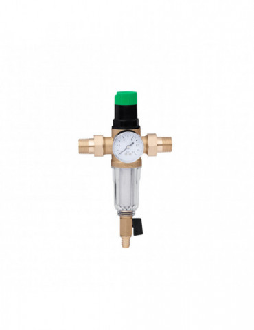 Фільтр самоочисний з редуктором тиску Karro 3/4" KR-8800 прозорийі