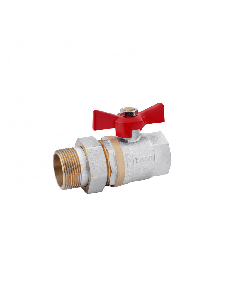 Кран-американка кульовий прямий Karro "Standart" 1 1/4" ВЗ PN32 | купити | SilverGoose.com.ua.com.ua