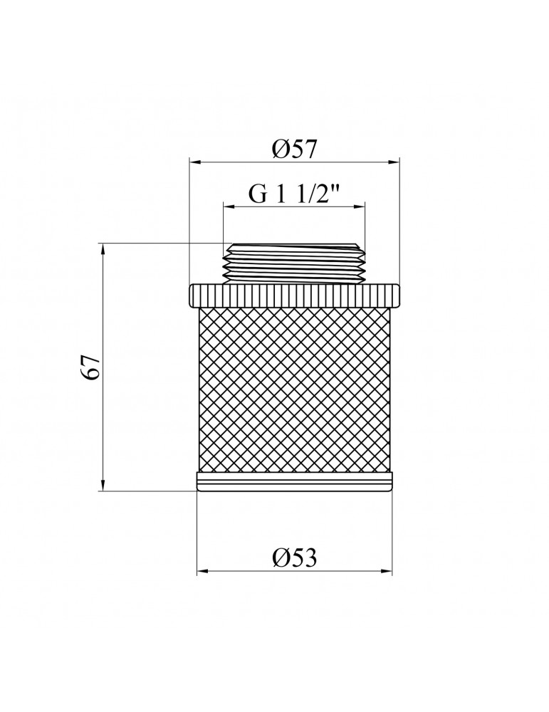 Сітка для зворотнього клапана Karro 1 1/2" KR-6122 | купити | SilverGoose.com.ua.com.ua