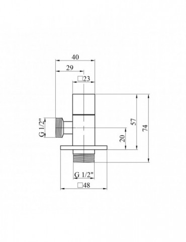 Кран приладний для підключення Karro 1/2"х1/2" ЗЗ KR-3122 | купити | SilverGoose.com.ua.com.ua