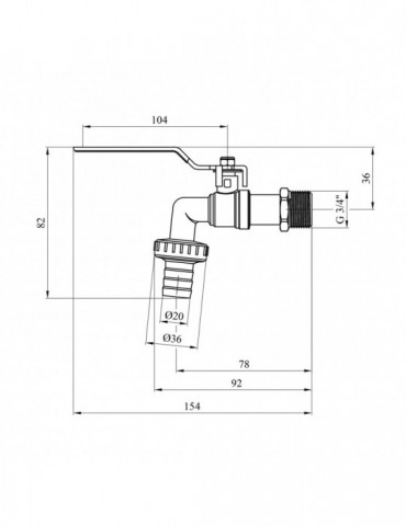 Кран для поливу Valves 3/4" PN30 | купити | SilverGoose.com.ua.com.ua