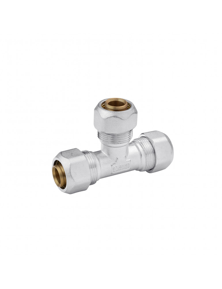 Трійник металопластиковий Karro 20х20х20 KR-0731 | купити | SilverGoose.com.ua.com.ua