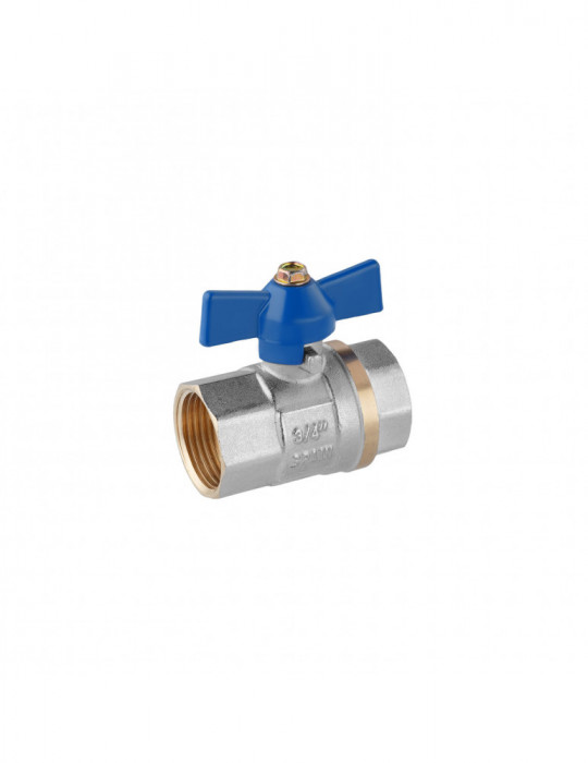 Кран кульовий Valves 3/4" ВВ PN30 синій метелик | купити | SilverGoose.com.ua.com.ua