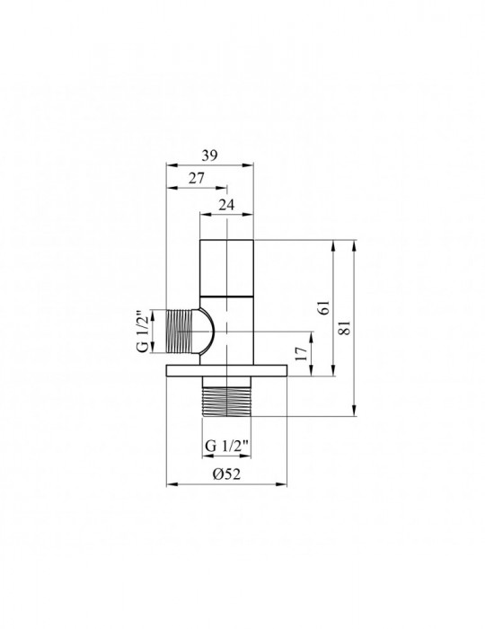 Кран приладний для підключення Karro 1/2"х1/2" ЗЗ KR-3116 | купити | SilverGoose.com.ua.com.ua