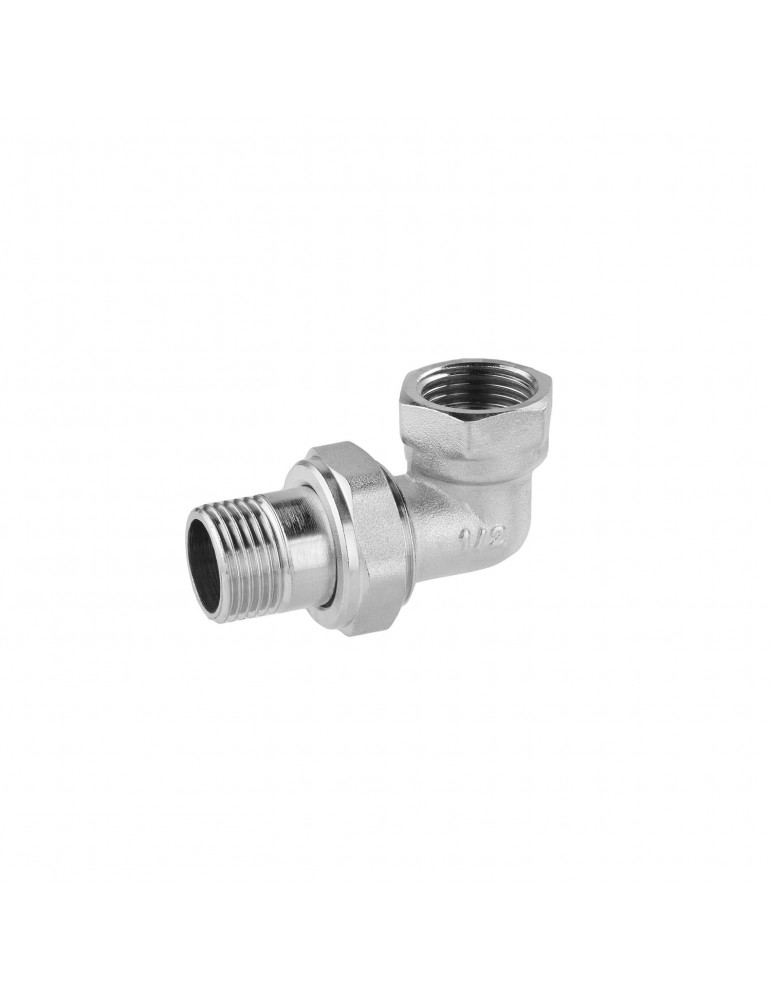 Згін-американка кутова Nikiforov 1/2" нікель | купити | SilverGoose.com.ua.com.ua