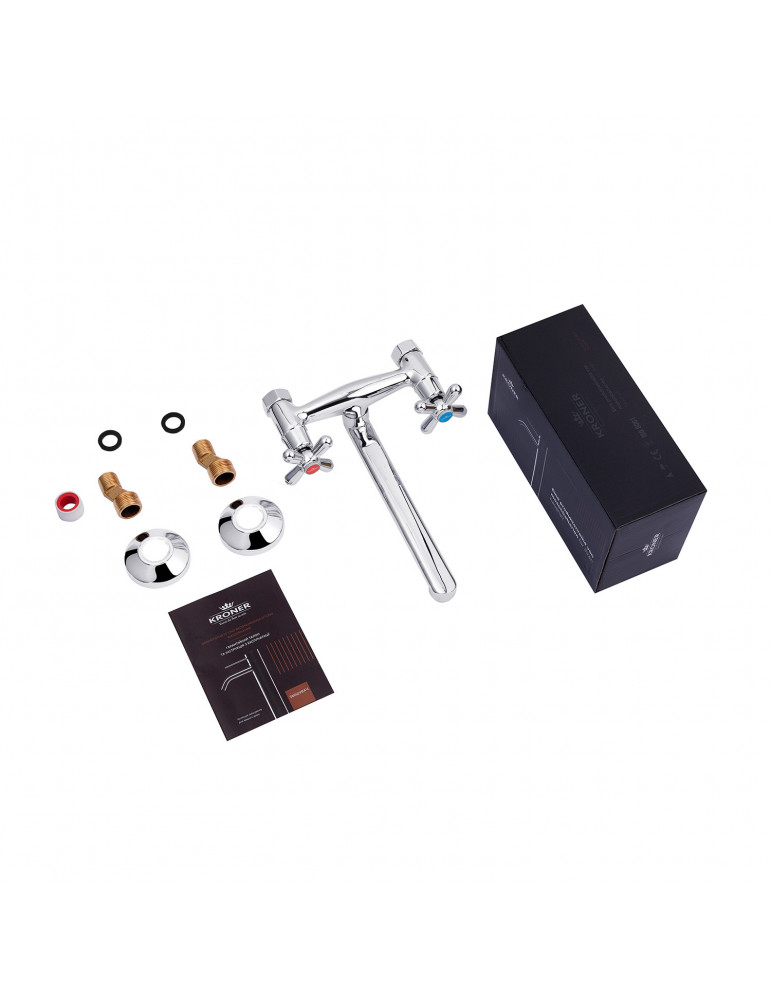 Змішувач для кухні настінний Kroner KRP Royce - C040 | купити | SilverGoose.com.ua.com.ua