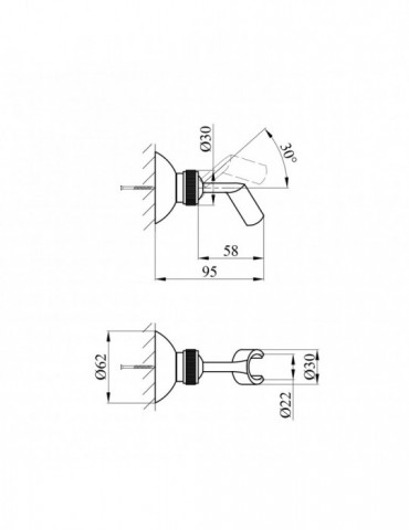 Тримач для душу Kroner KRM - C921 | купити | SilverGoose.com.ua.com.ua