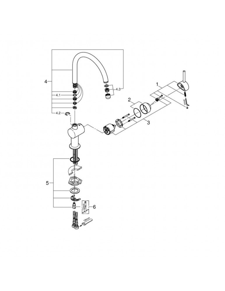 Змішувач для кухні Grohe Minta 32917000 | купити | SilverGoose.com.ua.com.ua