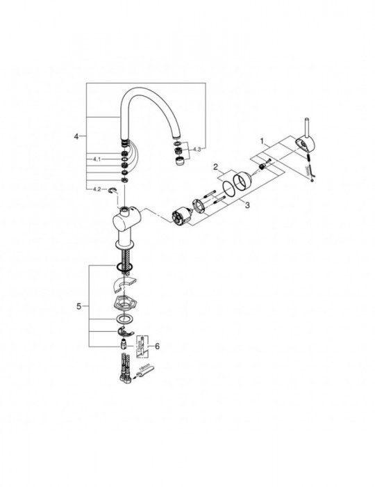 Змішувач для кухні Grohe Minta 32917000 | купити | SilverGoose.com.ua.com.ua