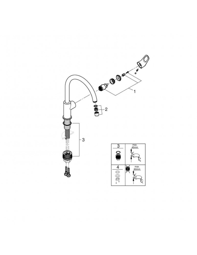 Змішувач для кухні Grohe Start Flow 31555001 | купити | SilverGoose.com.ua.com.ua