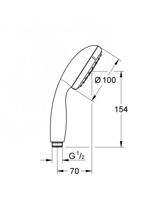 Лійка для ручного душу Grohe New Tempesta 100 26161001 | купити | SilverGoose.com.ua.com.ua