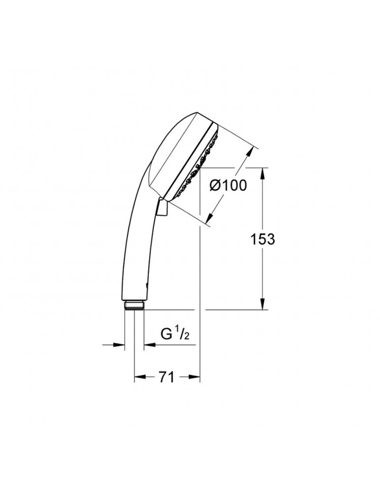 Лійка для ручного душу Grohe Vitalio Comfort 100 26094000 | купити | SilverGoose.com.ua.com.ua