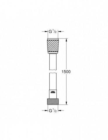 Шланг для душу Grohe Relexaflex 1500 мм TwistFree 45973001 | купити | SilverGoose.com.ua.com.ua