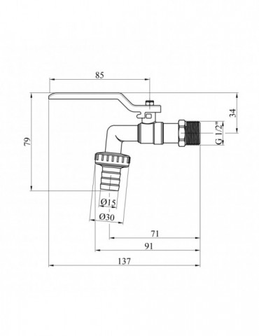 Кран для поливу Karro 1/2" PN40 KR-2001 | купити | SilverGoose.com.ua.com.ua