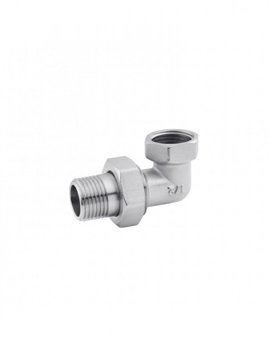 Згін-американка кутова Karro 1/2" KR-310 нікельована | купити | SilverGoose.com.ua.com.ua