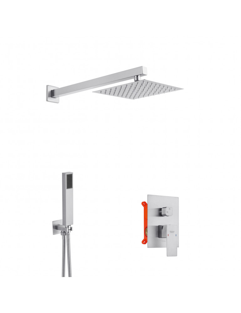 Душова система прихованого монтажу Kroner KRP Edelstahl Kubus - ESG082 | купити | SilverGoose.com.ua.com.ua