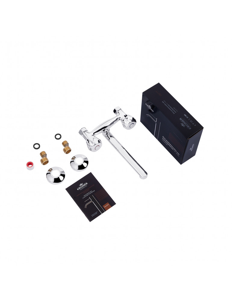 Змішувач для кухні настінний Kroner KRP Hamburg - C040 | купити | SilverGoose.com.ua.com.ua
