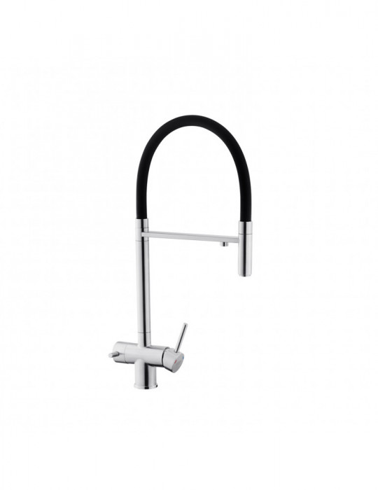 Змішувач для кухні з підключенням до фільтра Kroner KRP Edelstahl Klassisch - ESG03815BLK | купити | SilverGoose.com.ua.com.ua